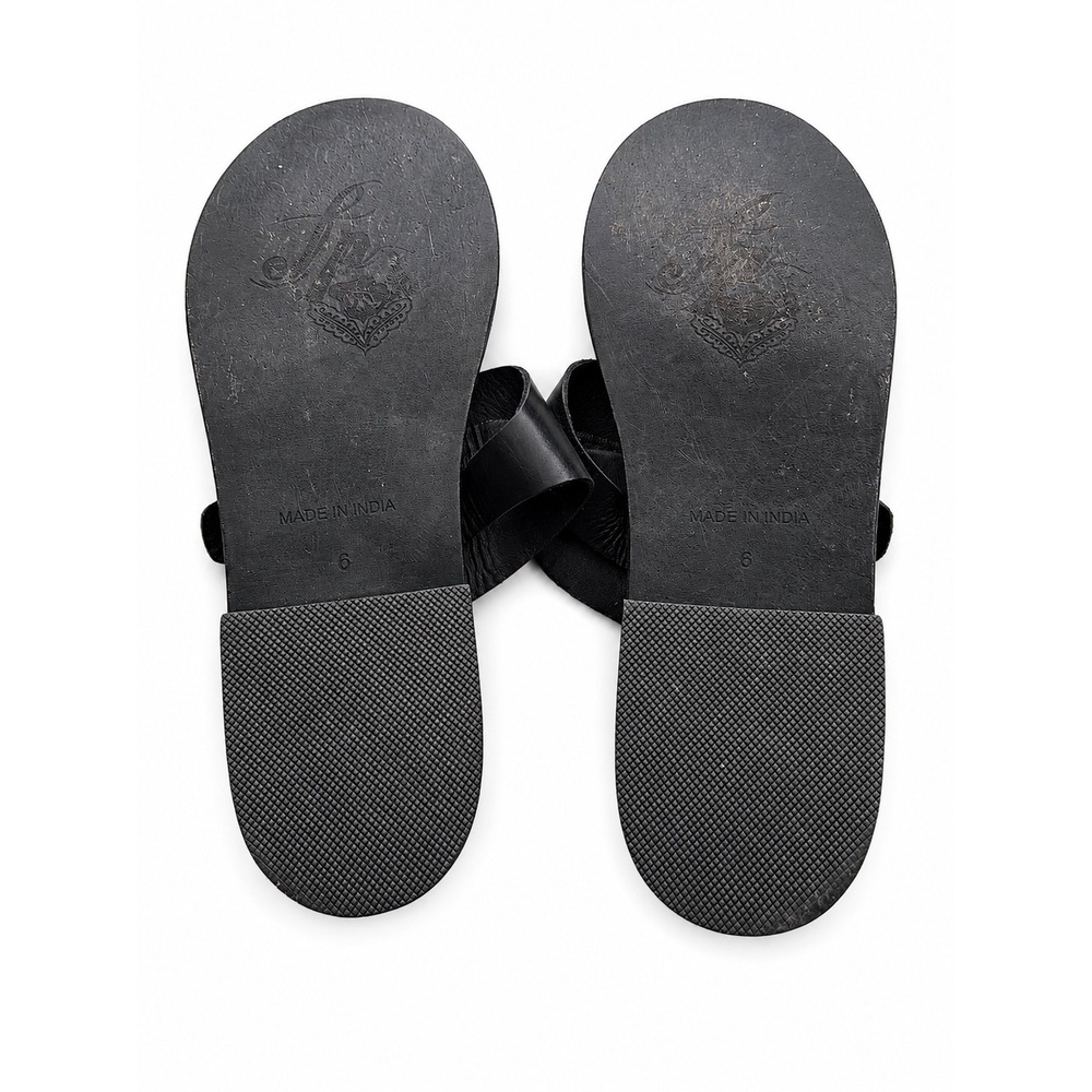 Free People Barcelona Slip On Leather Sandals Size 6 - Picture 7 of 8